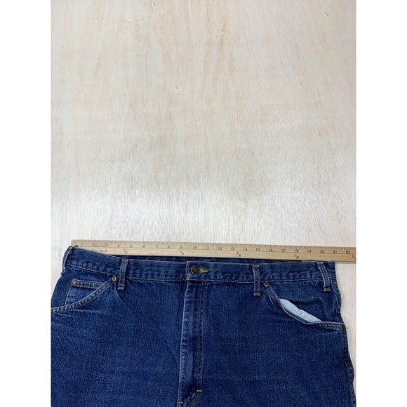 DICKIES 5 Pocket Work Jeans‎ Reg Fit Blue Denim Jeans W42xL34.                P - Picture 7 of 8